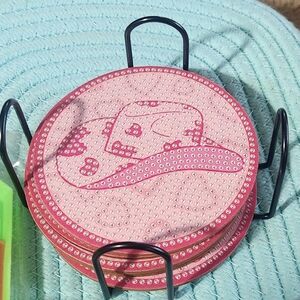 Pink Diamond Art Coasters Set